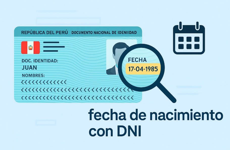 fecha de nacimiento con dni